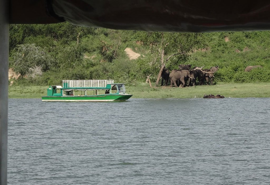 Kazinga Channel in Queen Elizabeth National Park Uganda